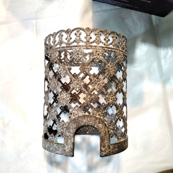 Scentsy Castille full size warmer wrap only rustic lattice style no warmer - Picture 3 of 6